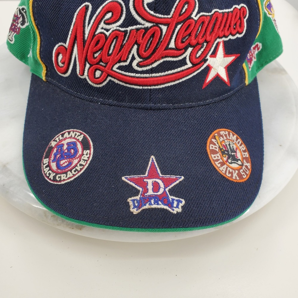 Vintage BB Headgear Negro Leagues Baseball Cap All Over Logo XL Hat Streetwear - Picture 10 of 10